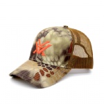 6 Panels CAMO Trucker Cap with Embroidery